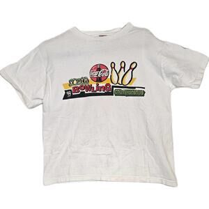 Vintage Bowling Coca-cola Tshirt 1999 Size S